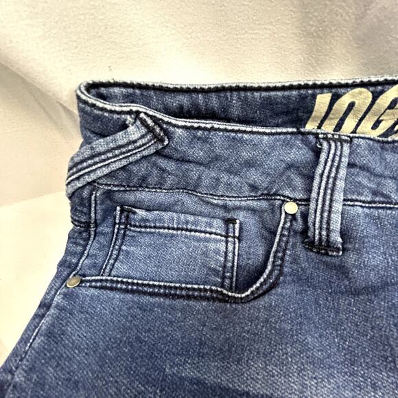 Beau Dawson Sound Style Jogger Denim Shorts  8 women's blue New York Bermuda - Picture 4 of 8